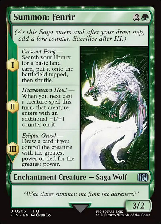 FIN-0203 | Summon: Fenrir | EN  | - | Foil