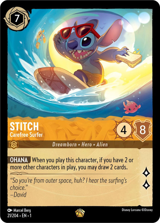 Set 9-024 | Stitch - Carefree Surfer | Legendary