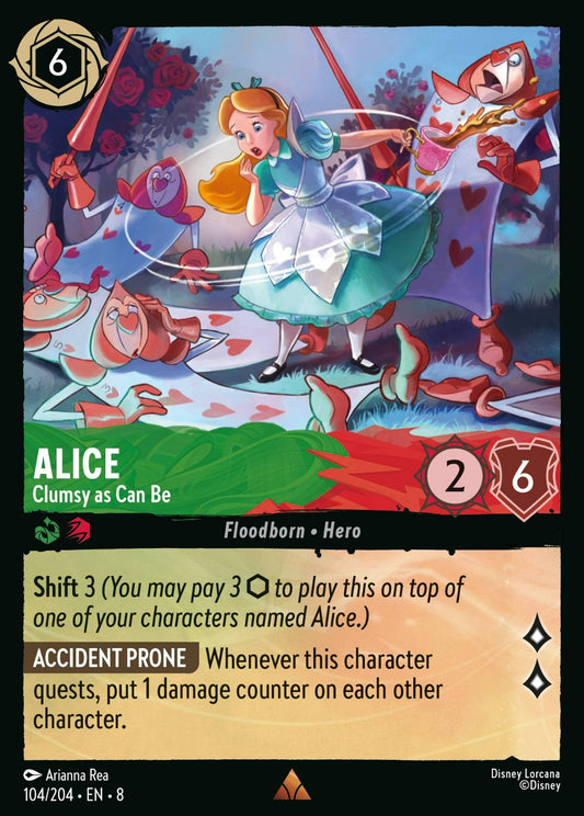 Set 8-104 | Alice - Clumsy as Can Be | Rare