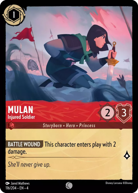 Set 4-116 | Mulan - Injured Soldier | Common