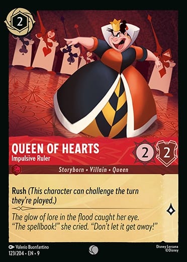 Set 9-123 | Queen of Hearts - Impulsive Ruler | Common