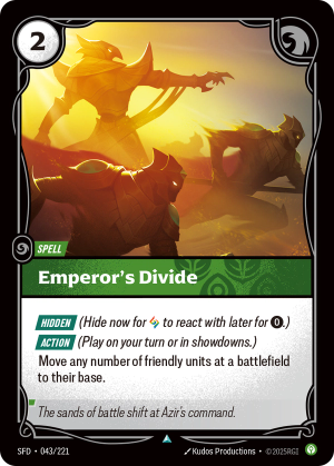 SFD-043/221 | Emperor's Divide | Uncommon