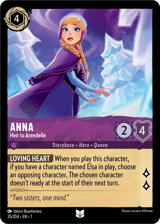 Set 1-035 | Anna - Heir to Arendelle |  Uncommon