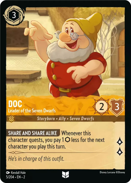 Set 2-005 | Doc - Leader of the Seven Dwarfs | Uncommon