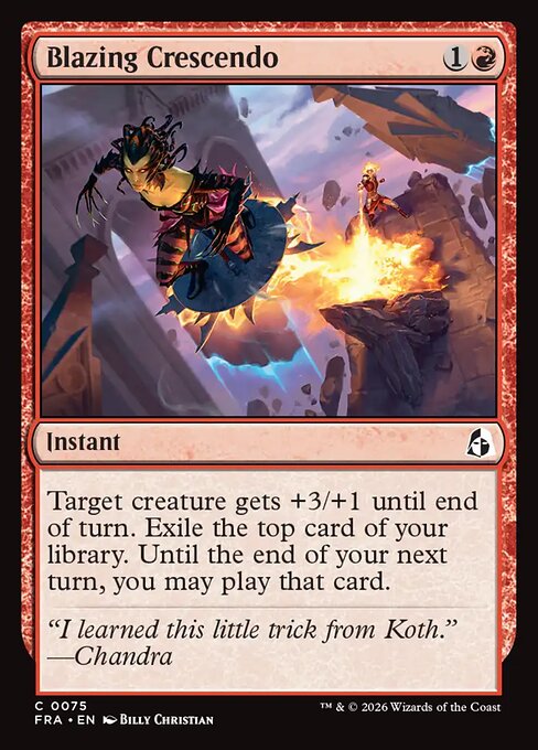 FRA-075 Blazing Crescendo | Common (EN)