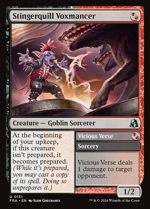 FRA-151 Stingerquill Voxmancer // Vicious Verse | Uncommon (EN)
