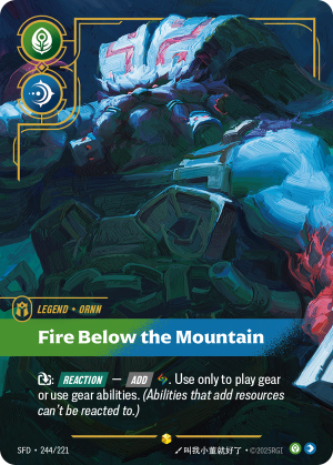 SFD-244/221 | Fire Below the Mountain | Showcase