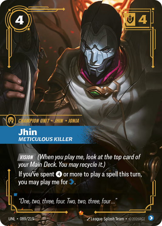 UNL-089/219 Jhin - Meticulous Killer | Epic