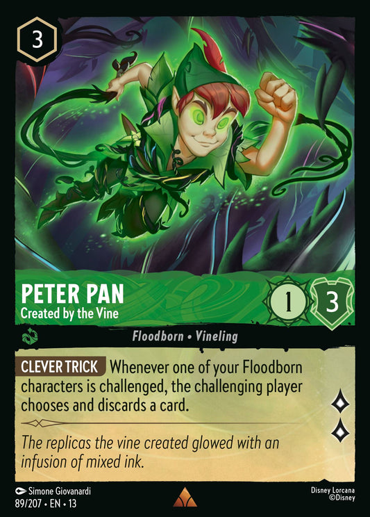 Set 13-89 Peter Pan - Created by the Vine | Rare