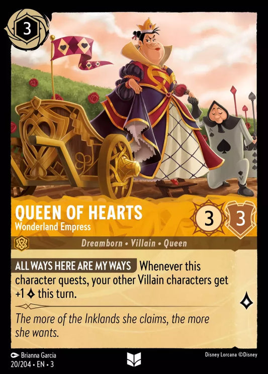 Set 3-020 | Queen of Hearts - Wonderland Empress | Uncommon