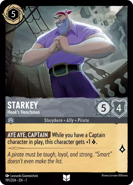 Set 1-191 | Starkey - Hook's Henchman |  Uncommon