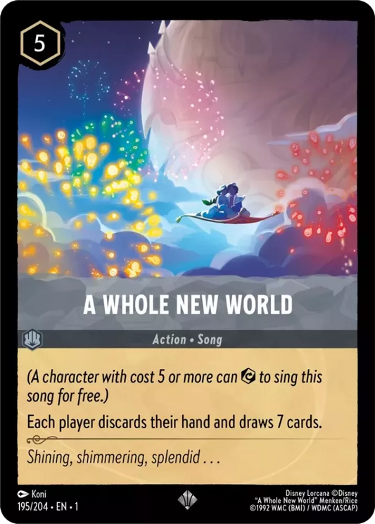 Set 1-195 | A Whole New World |  Super Rare