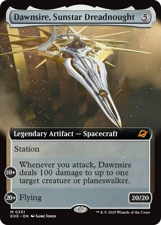 EOE-351 Dawnsire, Sunstar Dreadnought (Borderless)  | Mythic (EN)