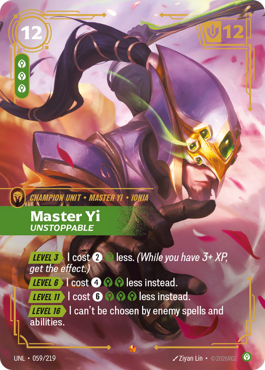 UNL-059/219 Master Yi - Unstoppable | Epic