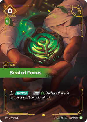 SFD-226/221 | Seal of Focus | Showcase