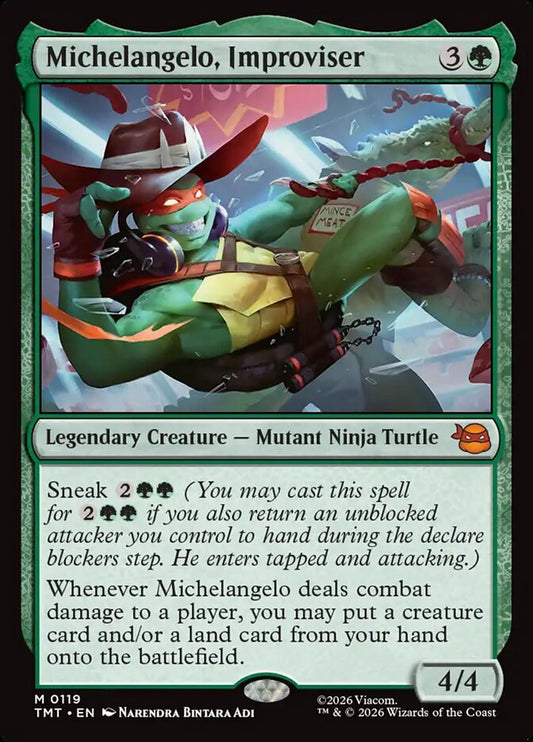 TMT-0119 | Michelangelo, Improviser | EN  | - | Foil
