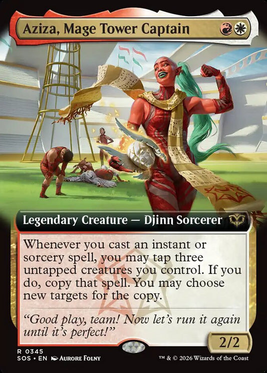 SOS-345  Aziza, Mage Tower Captain -EN- R (Non-Foil)