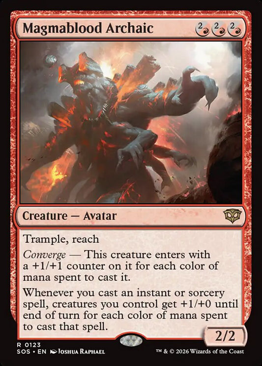 SOS-123 Magmablood Archaic -EN- R (Foil)