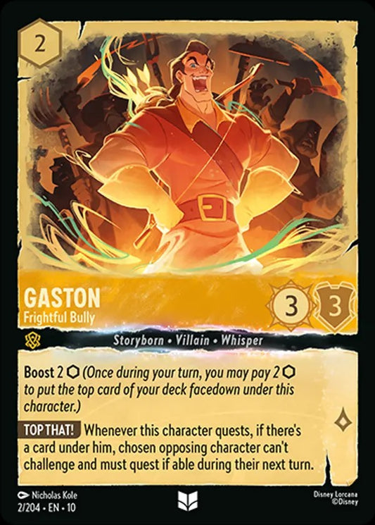 Set 10-002 | Gaston - Frightful Bully | Uncommon