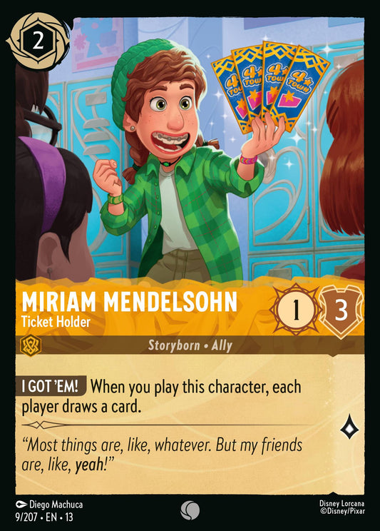Set 13-9 Miriam Mendelsohn - Ticket Holder | Common