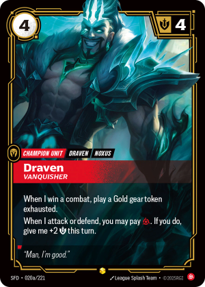 SFD-020a/221 | Draven, Vanquisher | Showcase
