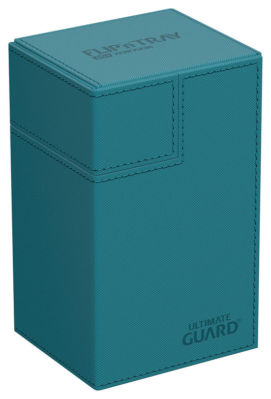 [Ultimate Guard] 80+ Xenoskin Flip n Tray Deck Case Box   |   Monocolor Petrol