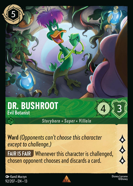 Set 13-92 Dr. Bushroot - Evil Botanist | Rare