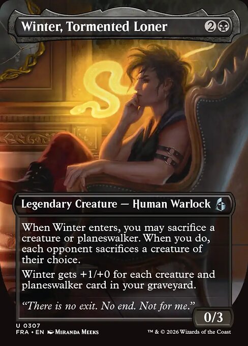 FRA-307 Winter, Tormented Loner (Borderless) | Uncommon (EN)