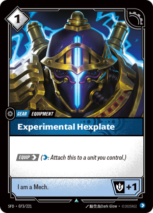 SFD-073/221 | Experimental Hexplate | Uncommon