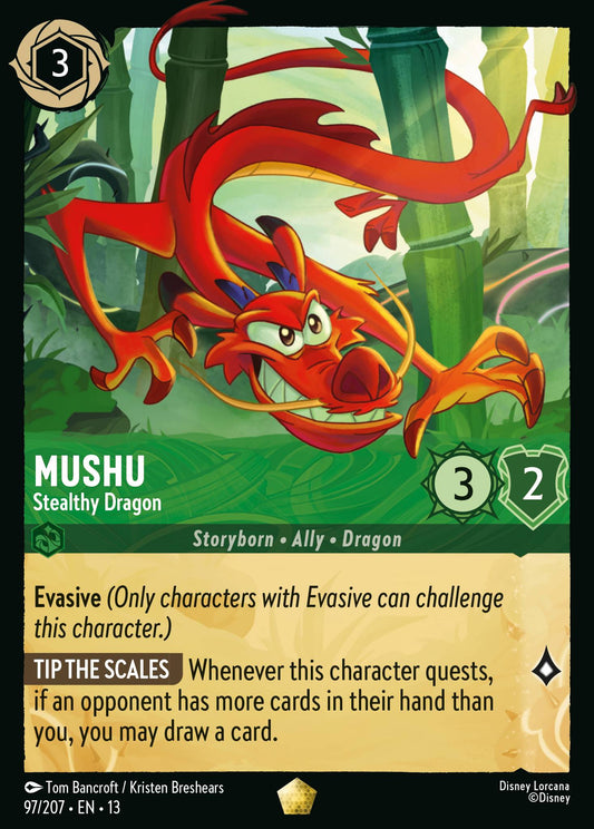 Set 13-97 Mushu - Stealthy Dragon | Legendary