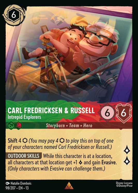 Set 13-98 Carl Fredricksen & Russell - Intrepid Explorers | Rare