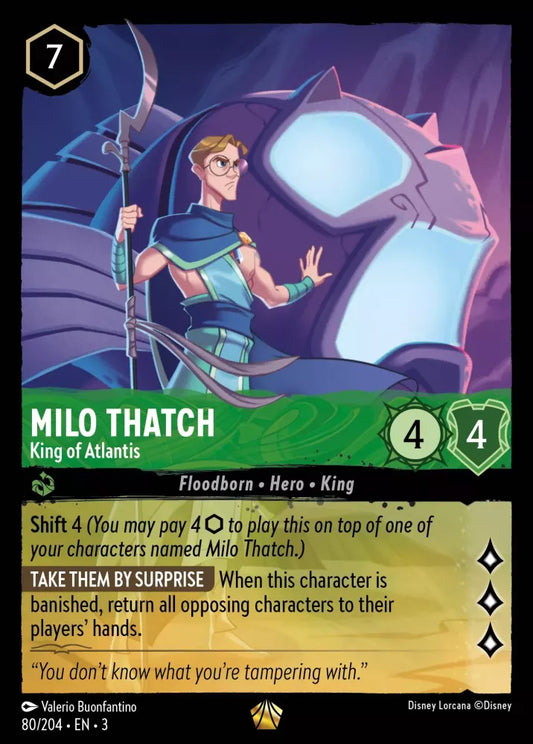 Set 3-080 | Milo Thatch - King of Atlantis | Legendary