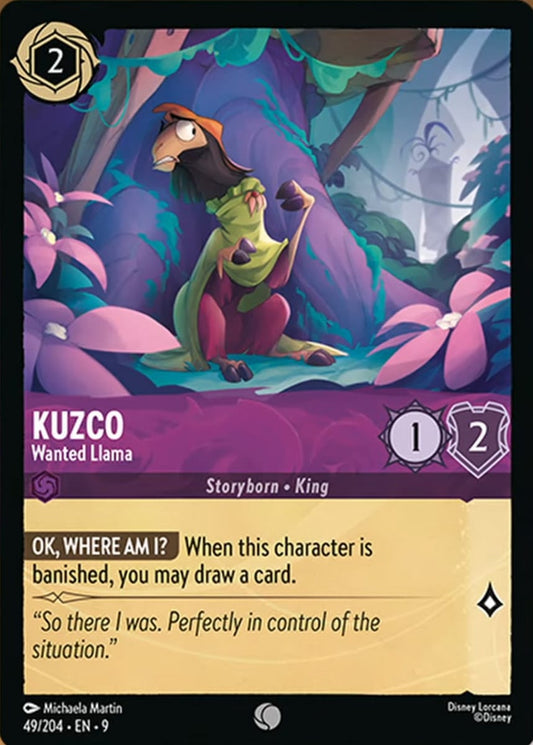 Set 9-049 | Kuzco - Wanted Llama | Common