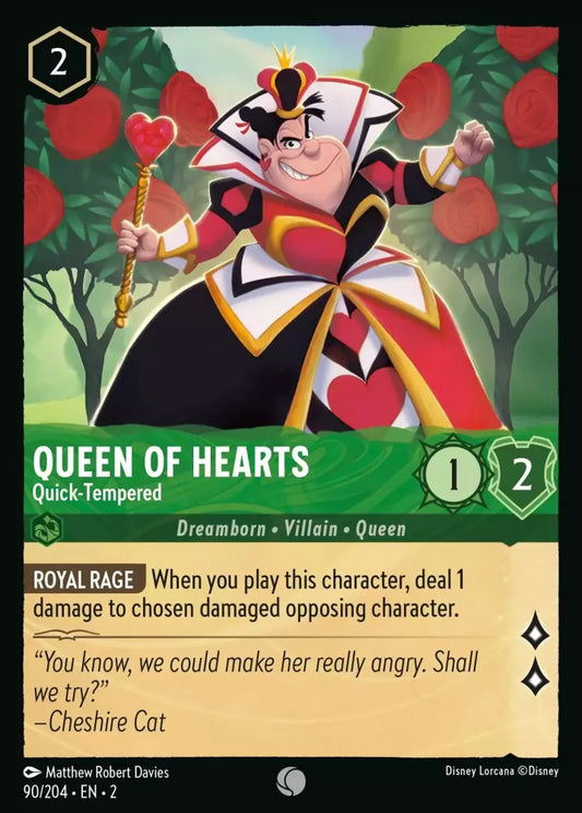 Set 2-090 | Queen of Hearts - Quick-Tempered | Common