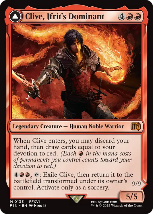FIN-133 Clive, Ifrit's Dominant // Ifrit, Warden of Inferno | Mythic (EN)