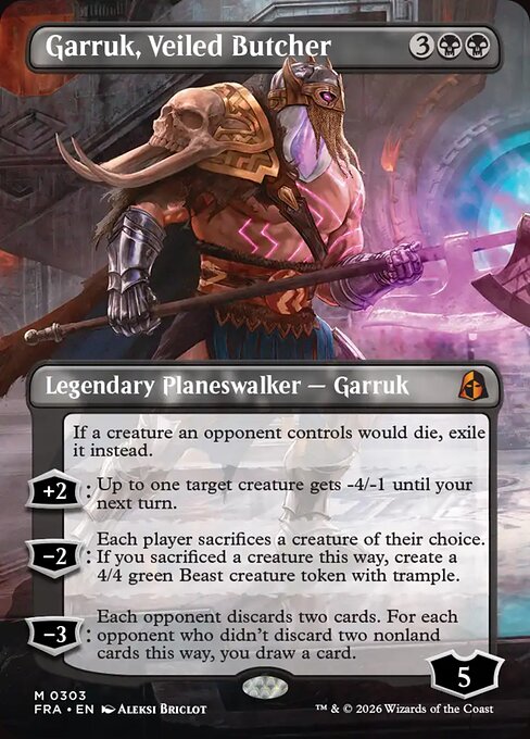 FRA-303 Garruk, Veiled Butcher (Borderless) | Mythic (EN)