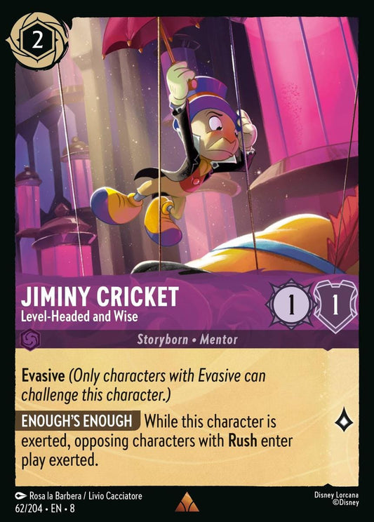 Set 8-062 | Jiminy Cricket - Level-Headed and Wise | Rare