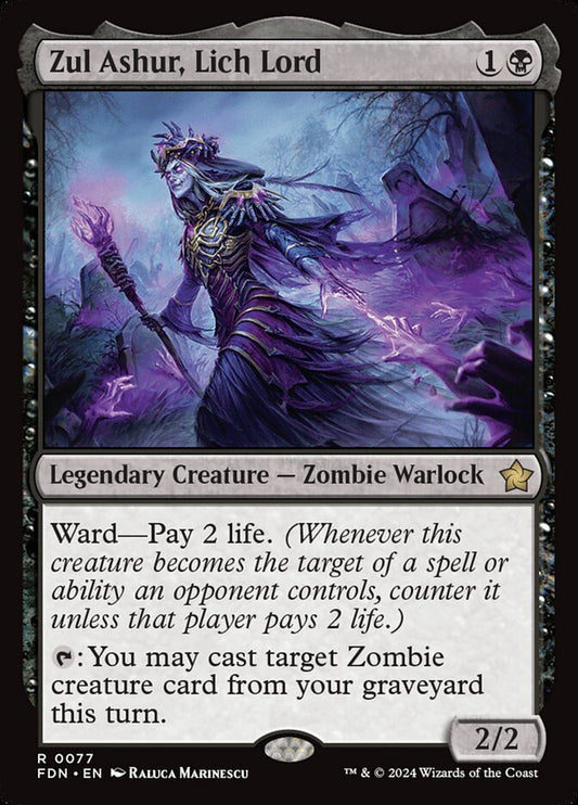 FDN-0077 | Zul Ashur, Lich Lord | EN  | - | Foil