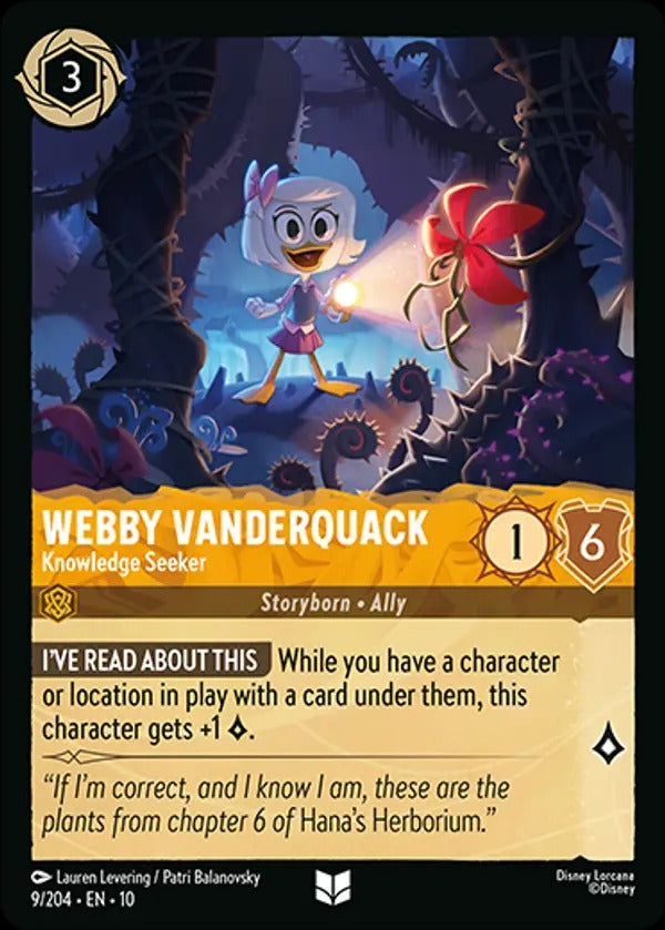 Set 10-009 | Webby Vanderquack - Knowledge Seeker | Uncommon