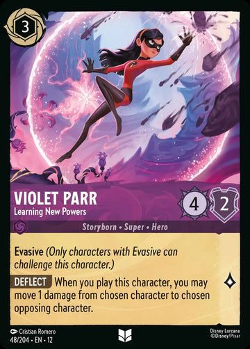 Set12-048 | Violet Parr – Learning New Powers | Uncommon | Foil