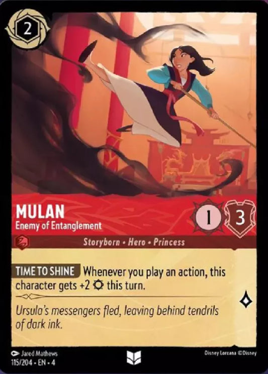 Set 4-115 | Mulan - Enemy of Entanglement | Uncommon