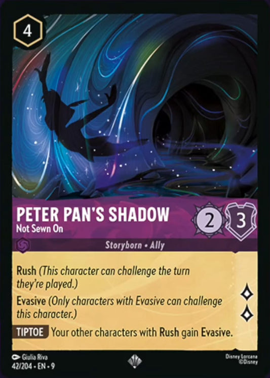 Set 9-042 | Peter Pan's Shadow - Not Sewn On | Super Rare