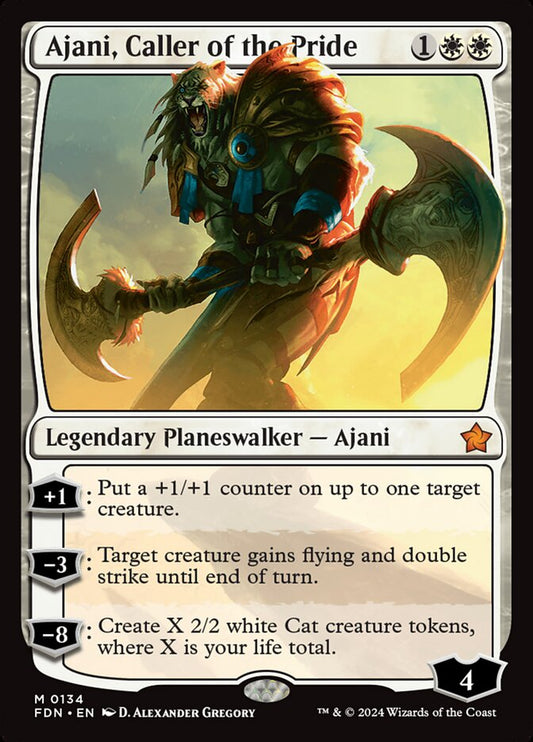 FDN-0134 | Ajani, Caller of the Pride | EN  | - | Non-Foil