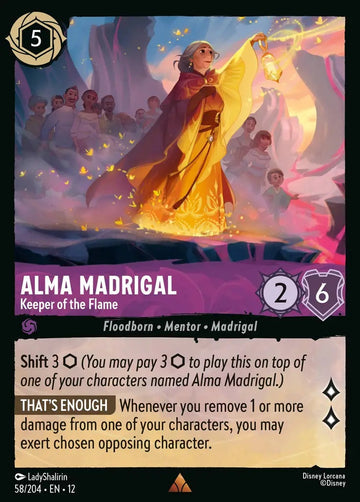Set12-058 | Alma Madrigal – Keeper of the Flame | Rare | Foil