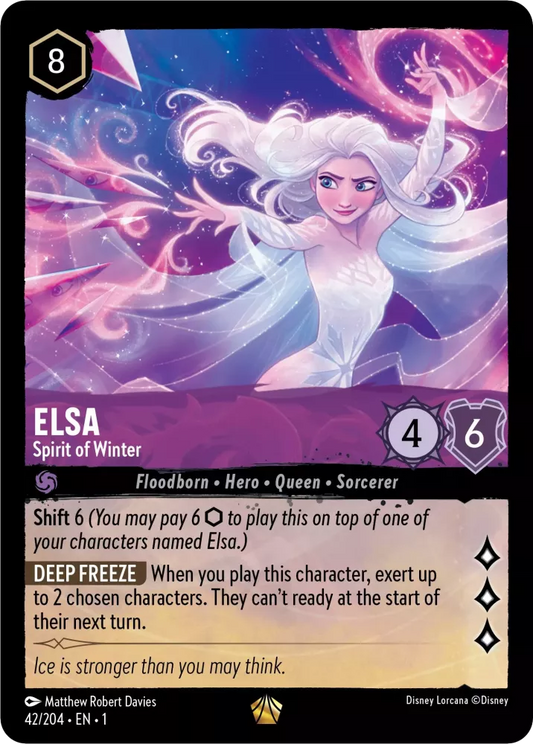 Set 1-042 | Elsa - Spirit of Winter |  Legendary