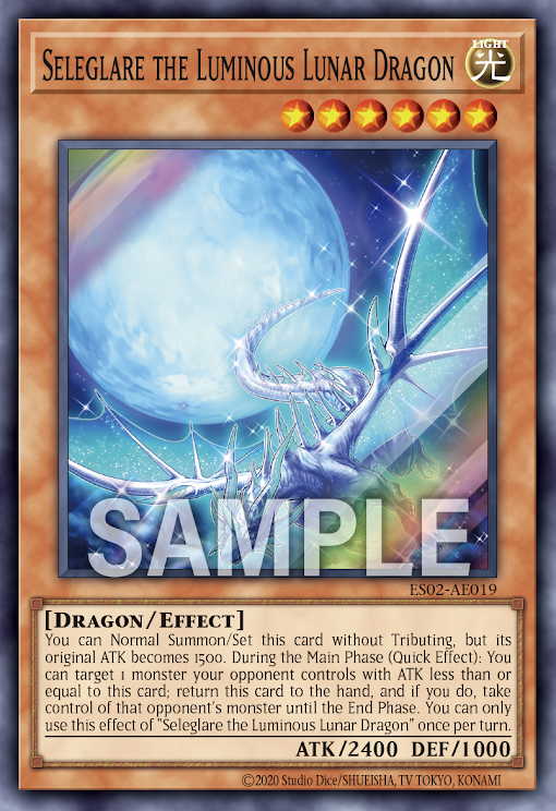 ES02-AE019 Seleglare the Luminous Lunar Dragon  | SR