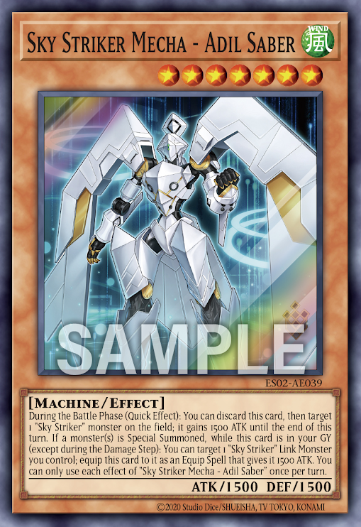 ES02-AE039 Sky Striker Mecha - Adil Saber  | SR