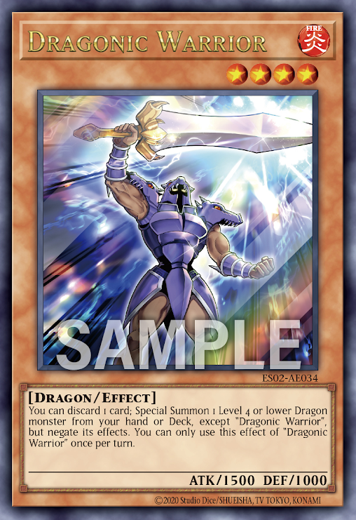 ES02-AE034 Dragonic Warrior  | UR