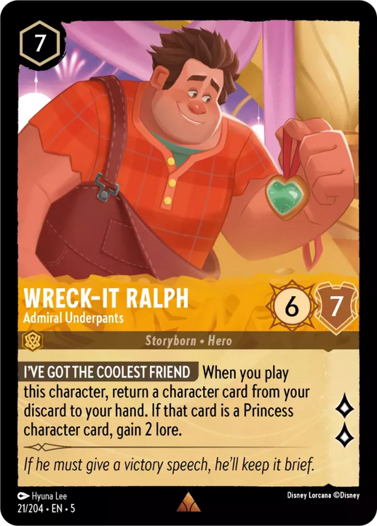 Set 5-021 | Wreck-It Ralph - Admiral Underpants | Rare