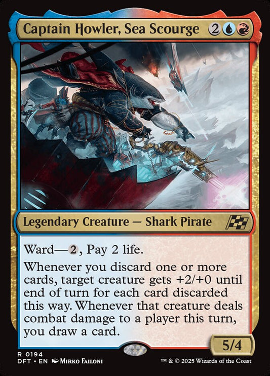 DFT-194 Captain Howler, Sea Scourge | Rare (EN)